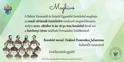 Az aradi tizenhármakra emlékezünk