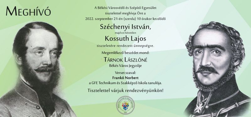 Széchenyi Istvánra és Kossuth Lajosra emlékezünk