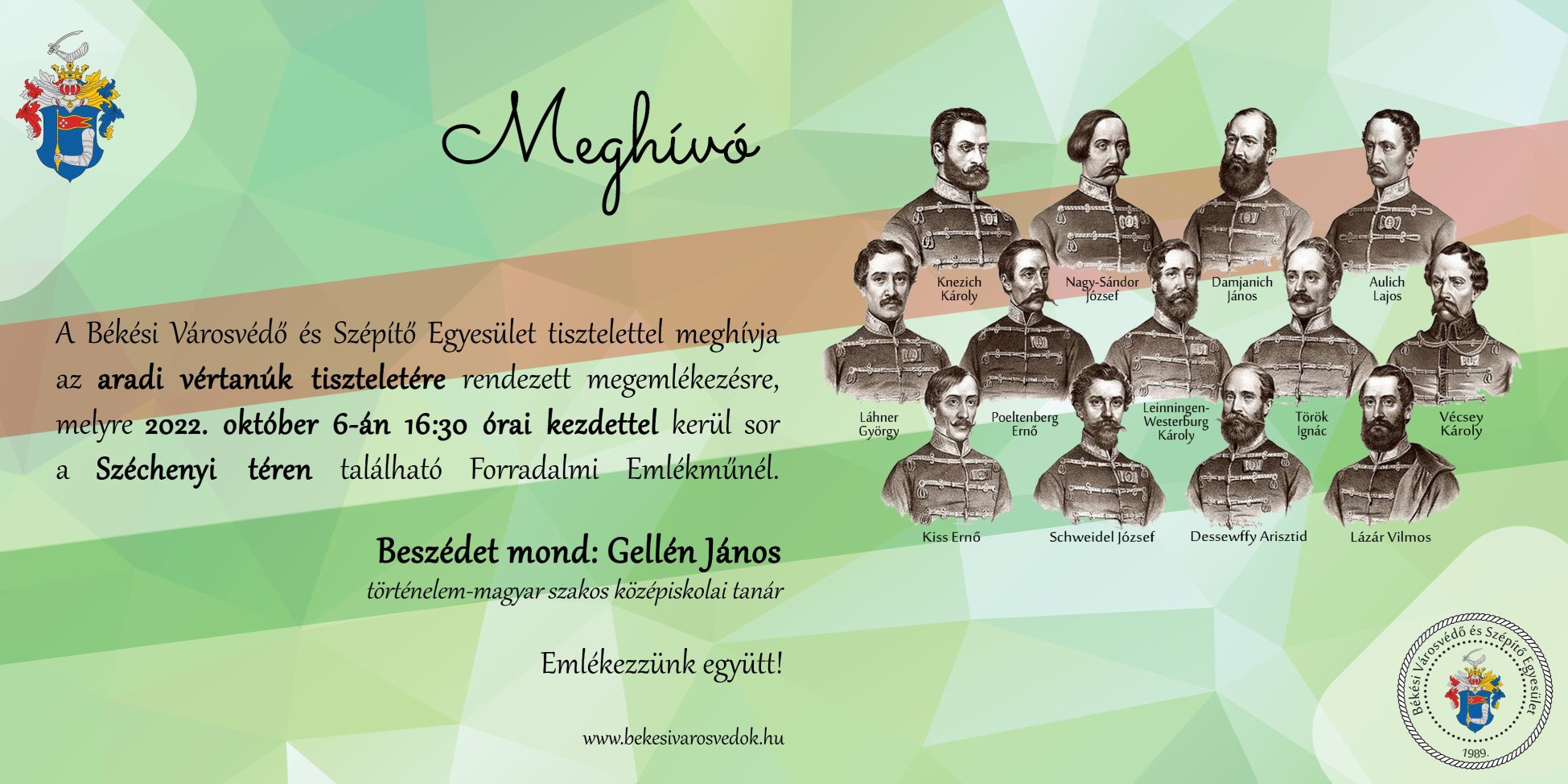 Meghaltak, hogy mi szabadon élhessünk - Emlékezzünk együtt!